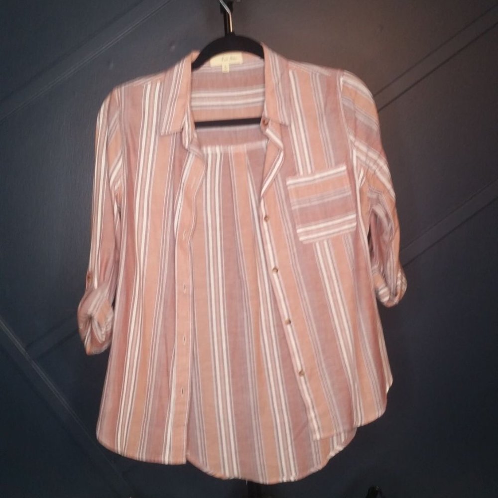 Dress casual pin stripe top - Love Notes  -S